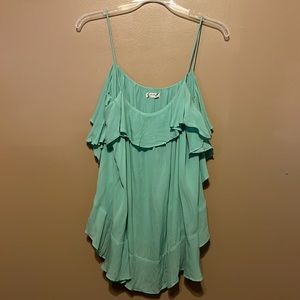 Free People Ruffle Tank